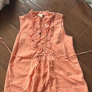 Banana Republic Peach Sleeveless Blouse